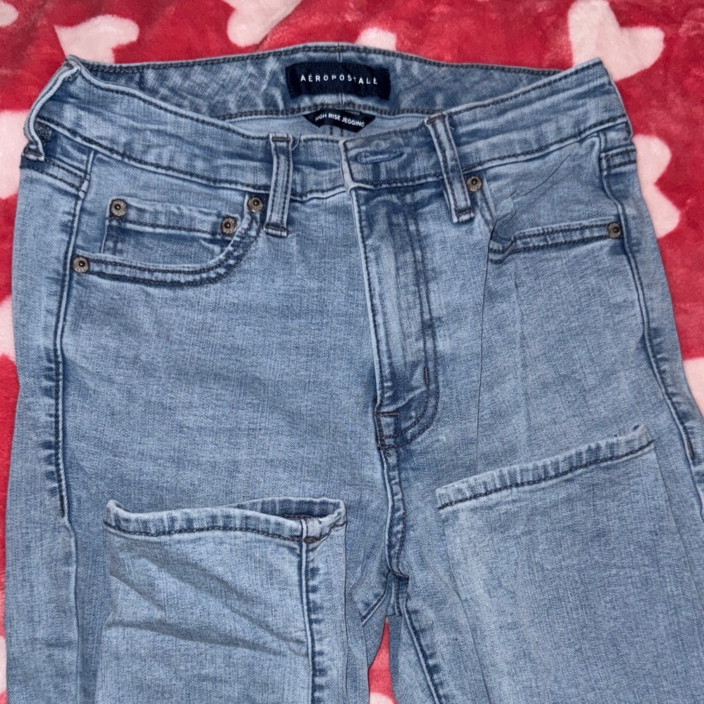 Aeropostale Women's Light Blue Skinny Jeans